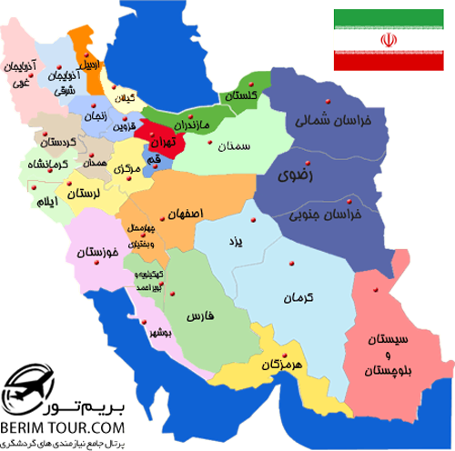 نقشه کشور ایران