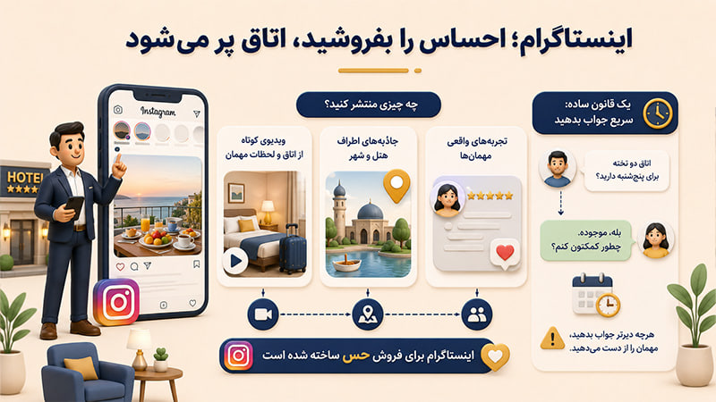 اینستاگرام احساس را بفروشید اتاق پر می شود